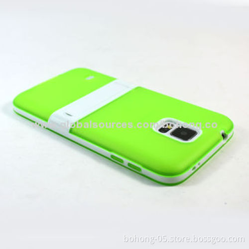 Matte TPU + PC Holder 3-in-1 Cases for Samsung S5, Different Colors Available
